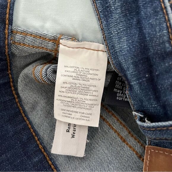 Madewell 10" High Rise Skinny Jeans: Drop Hem Edition Medium Wash, Size 25 NWOT - Picture 12 of 13